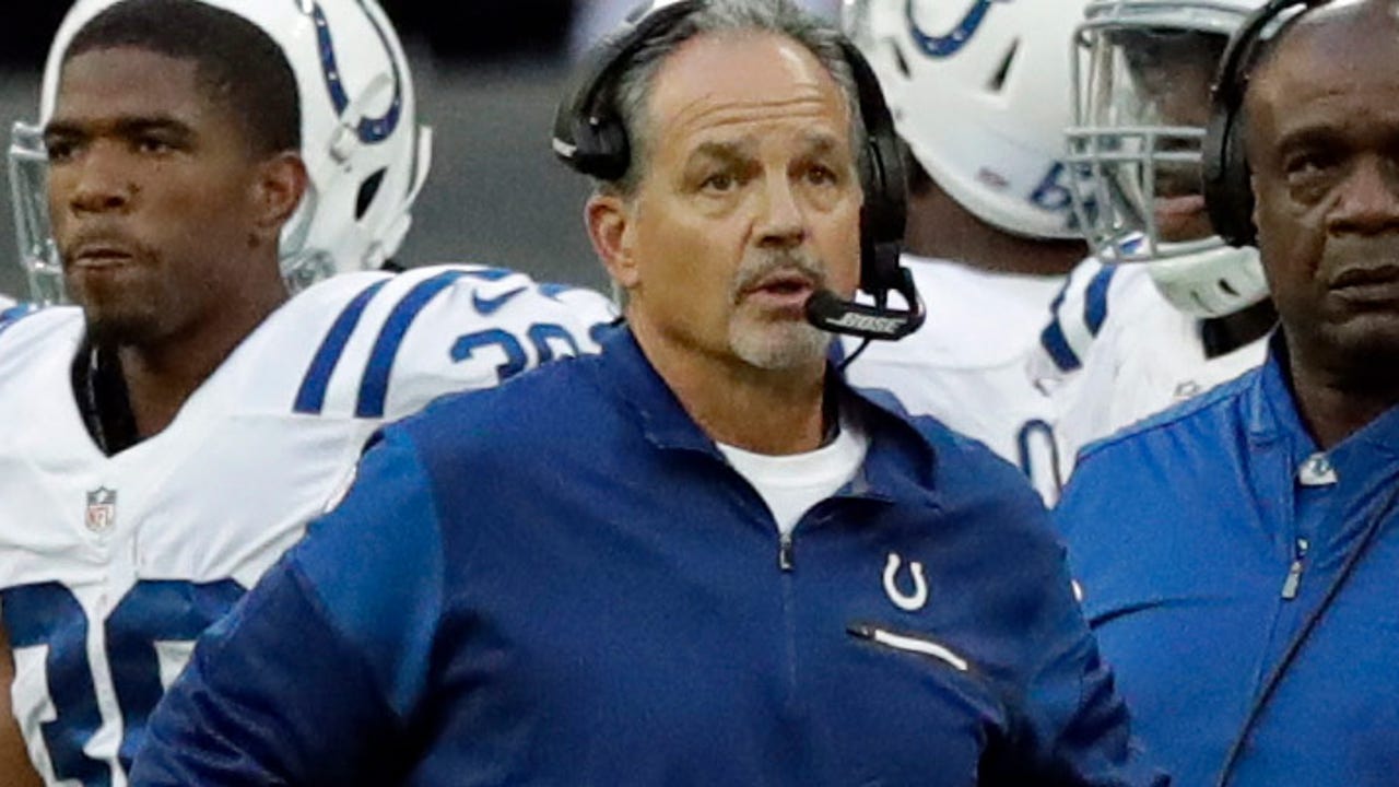 Pagano: Colts O-line working 'extremely hard' to keep Luck upright